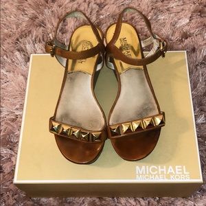 Michael Kors studded wedge